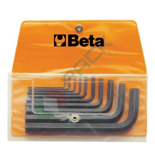 [000960650] Serie di 10 chiavi maschio esagonale piegate (art. 96N) in busta - Art. 96N/B10