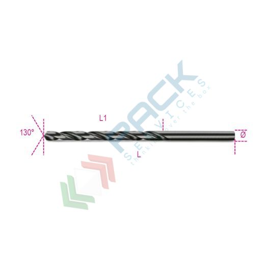 [004120246] Punte elicoidali cilindriche serie lunga in acciaio HSS rettificate brunite Ø mm 5,50 - Art. 412L 5,50