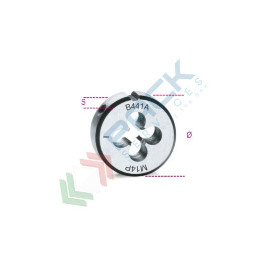 [004410103] Filiere tonde filettatura metrica passo fine in acciaio al cromo M 11x0,75 - Art. 441A 11X0,75