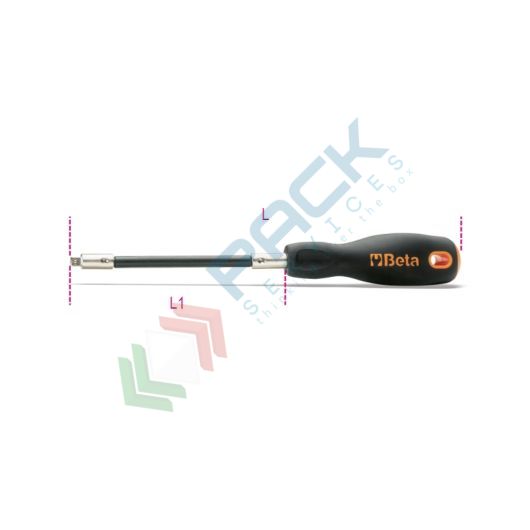 [009000839] Quadro maschio 1/4" flessibile con impugnatura L mm 280 - Art. 900/32