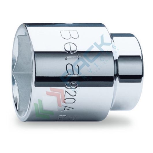 Chiavi a bussola con attacco quadro femmina 1/2" bocca esagonale, cromate mm 13 - Art. 920A 13