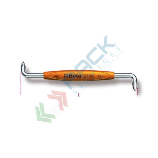 [012380203] Giravite a squadra per viti con impronta a croce Phillips® cromati PH 3-4 - Art. 1238B 3-4