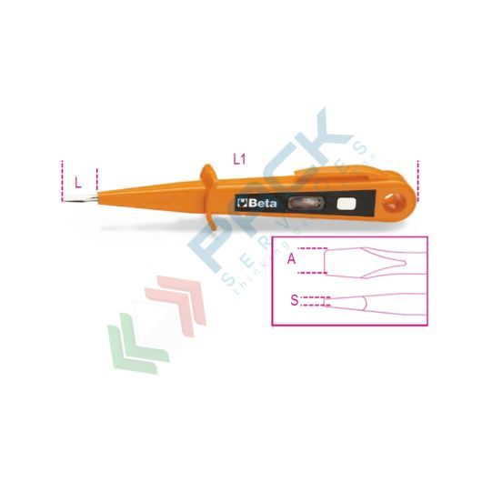 [012530010] Giravite cercafase 125/250V doppio isolamento SxAxL mm 0,5x3x15 - Art. 1253A