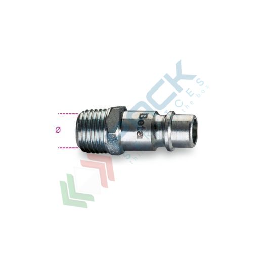 [019160005] Innesti rapidi profilo Europa Ø GAS BSPT 1/4" - Art. 1916G 1/4