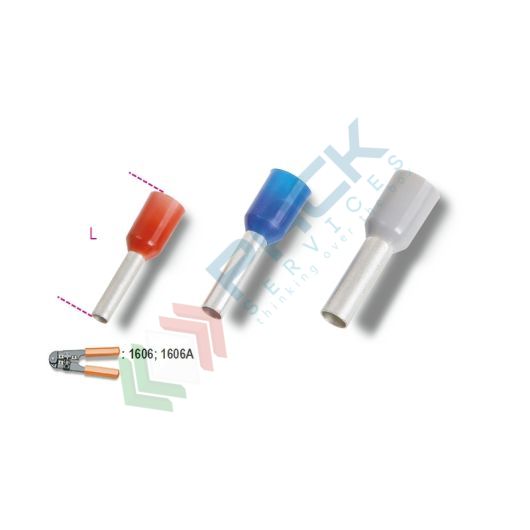 [BM00506] Terminali isolati a tubetto per cavo singolo ? mm² 2,5 - Art. BM00506