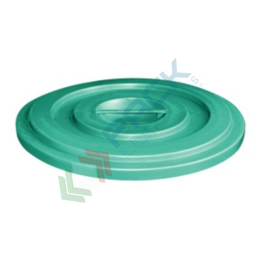 [BISCOP-035VER] Coperchio a pressione per bidone in plastica industriale capacità 35 Lt, colore verde