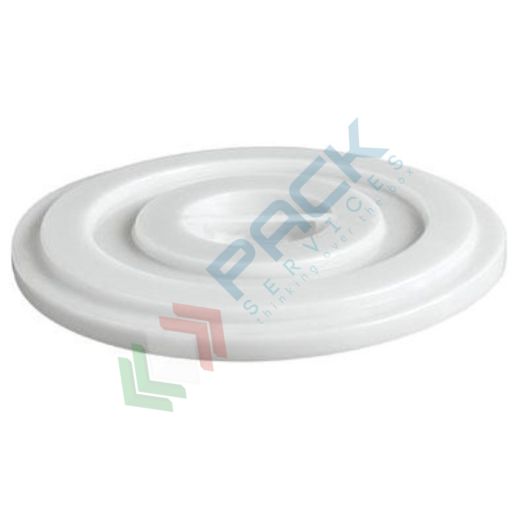 [BISCOP/A-035NAT] Coperchio a pressione per bidone in plastica industriale capacità 35 Lt, colore neutro