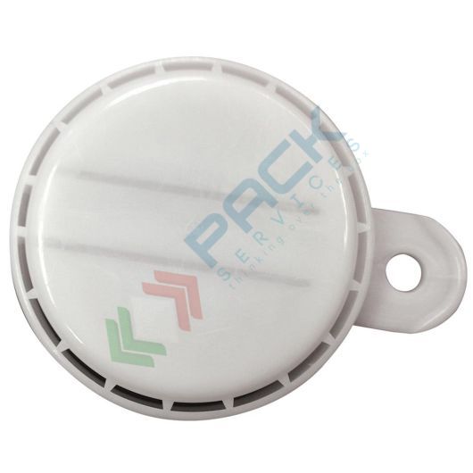 [CAPS3/4P] Capsula 3/4" in plastica, con sigillo, colore bianco
