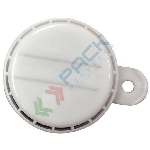 [CAPS3/4P] Capsula 3/4" in plastica, con sigillo, colore bianco