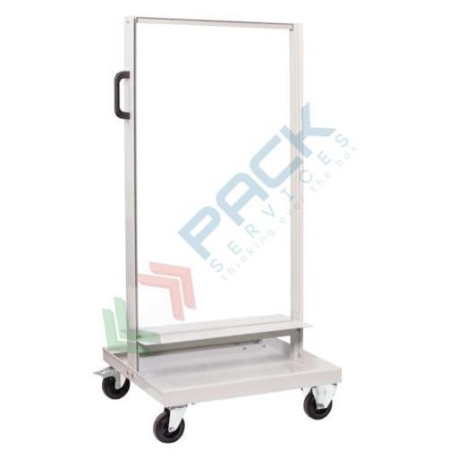 [CRBOX-C] Carrello porta minuteria, in metallo, Mis. 610 L x 610 P x 1355 H mm, con 4 ruote