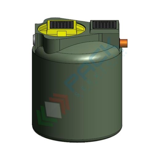 [FLP-00600/N] Filtro percolatore anaerobico, A.E. 4, capacità 600 Lt, Mis. Ø 950 x 1100 H mm, per il trattamento secondario dei reflui domestici