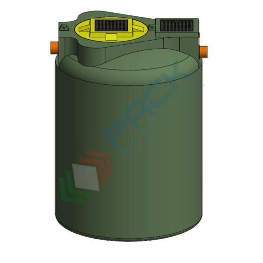 [FLP-05500/N] Filtro percolatore anaerobico, A.E. 40, capacità 5500 Lt, Mis. Ø 1725 x 2400 H mm, per il trattamento secondario dei reflui domestici