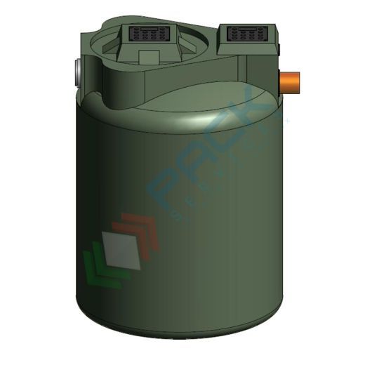 [FST-00900/M] Fossa settica monocamerale, A.E. 8, Mis. Ø 950 x 1350 H mm, capacità 900 Lt