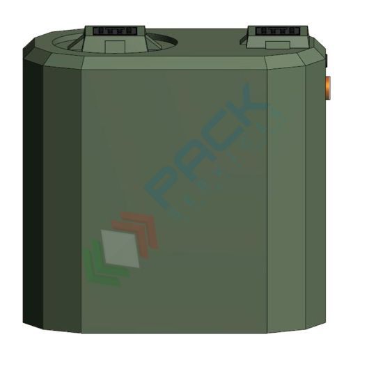Fossa settica monocamerale, A.E. 10, Mis. 780 L x 1300 P x 1250 H mm, capacità 1000 Lt