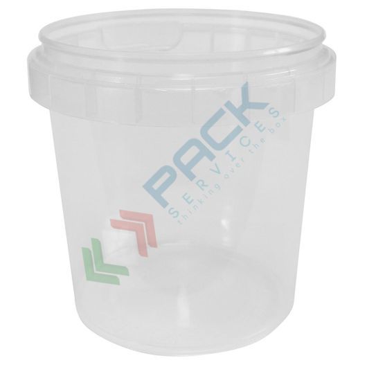 [LUL-00155] Barattolo in plastica (PP), conico, capacità 155 ml, chiusura a pressione con sigillo di garanzia (tappo escluso)