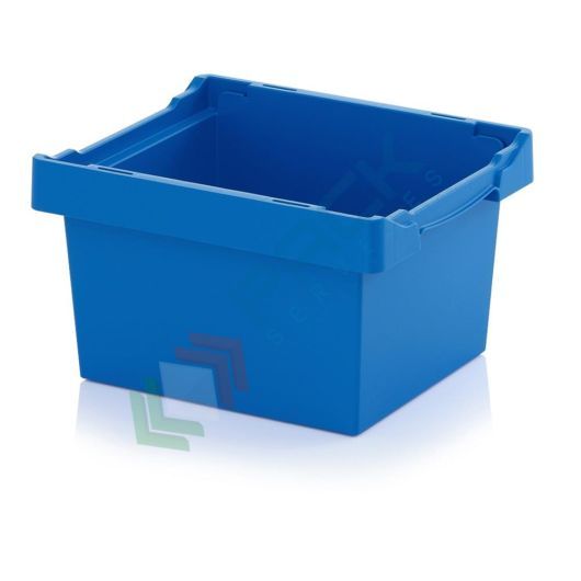 Cassetta in plastica (PP) sovrapponibile ed inseribile, capacità 16,9 Lt, Mis. 400 L x 300 P x 220 H mm