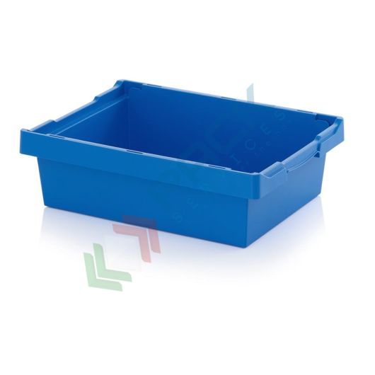 Cassetta in plastica (PP) sovrapponibile ed inseribile, capacità 28,2 Lt, Mis. 600 L x 400 P x 170 H mm