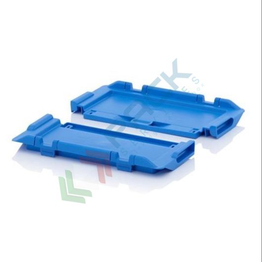 Coperchio incernierato per cassetta inseribile e sovrapponibile in plastica (PP) 400 x 300 mm, serie MB