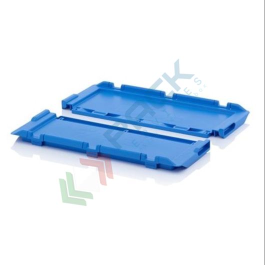[MBDE86] Coperchio incernierato per cassetta inseribile e sovrapponibile in plastica (PP) 800 x 600 mm, serie MB