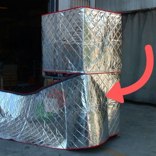 Prolunga per coperture termoisolanti per cisternette IBC 1000 Lt (Art. COPTER-CP1 e COPTER-CP2)