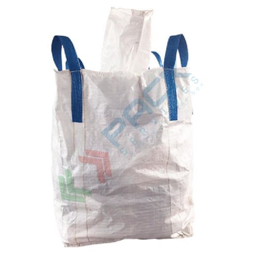 Saccone big bag tubolare, Mis. 90 L x 90 P x 130 H cm, SWL 1500 Kg, SF 5:1, valvola/chiuso