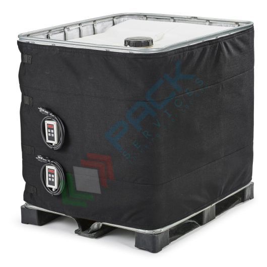Riscaldatore per cisternetta IBC 640 Lt, potenza 2x1000 W, tensione 230 V, due termostati 0-90 °C
