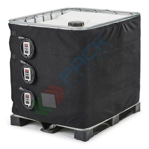 [SCA-C1000/3A] Riscaldatore per cisternetta IBC 1000 Lt, potenza 3x1000 W, tensione 230 V, tre termostati 0-90 °C