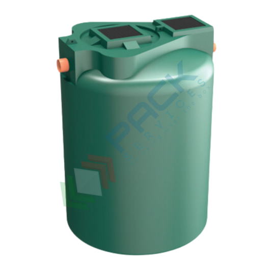 Separatore di oli a coalescenza con filtro estraibile, Mis. Ø 1400 x 2300 H mm, capacità 3500 Lt