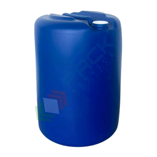 Fusto in plastica (HDPE) con tappi Tri Sure (inclusi), cilindrico, capacità 50 Lt, Mis. Ø 400 x 555 H mm, ADR/ONU per liquidi, colore blu