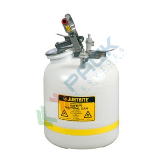 [TAN-HP19B] Tanica di sicurezza in plastica (PE), capacità 19 Lt, per lo smaltimento di HPLC, aspirazione e rilascio in polipropilene