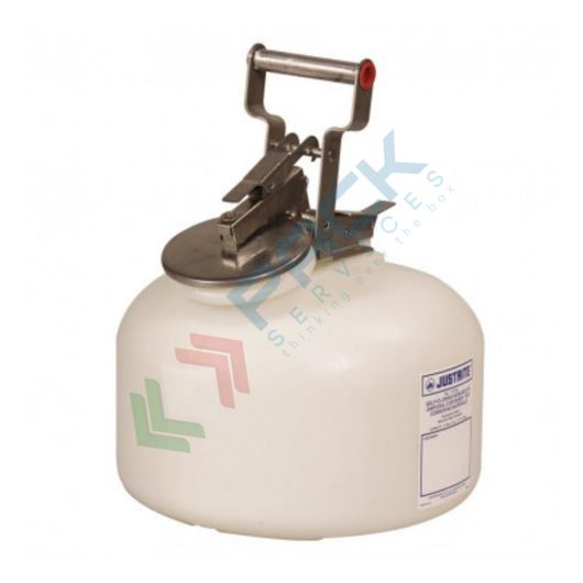 Tanica di sicurezza in plastica (HDPE), capacità 9 Lt, per sostanze corrosive, maniglia a scatto