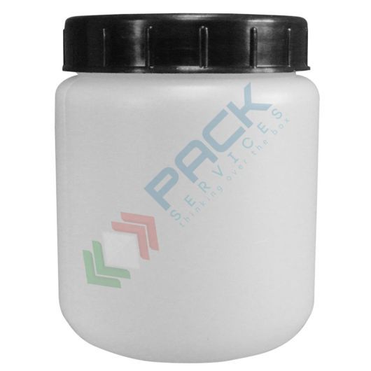 [VCV0070] Barattolo in plastica (HDPE), cilindrico, capacità 70 ml, chiusura a vite con sottotappo (tappo incluso)