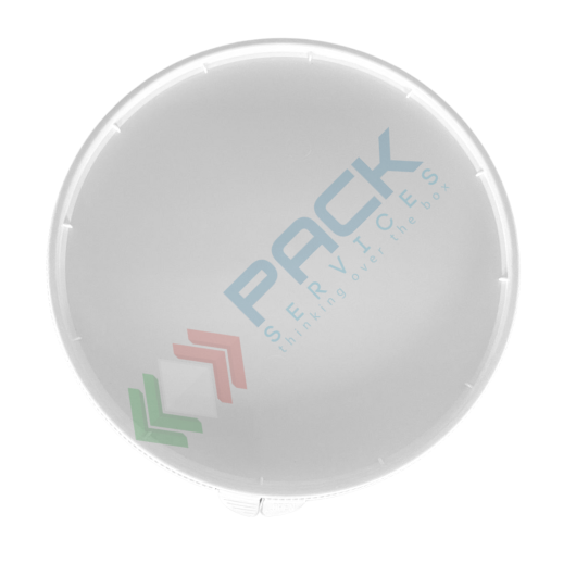 Coperchio in plastica (PP), a pressione con sigillo di garanzia per secchio cilindrico 3,2 Lt (VDR3200-CIL)