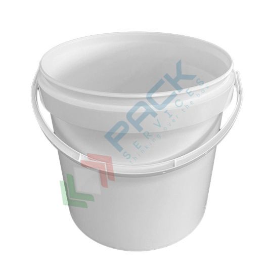 Secchio plastica (PP) conico, capacità 12 Lt, Mis. Ø 265 x 263 H mm, omologato ADR/ONU, manico in plastica, chiusura a pressione (coperchio escluso)