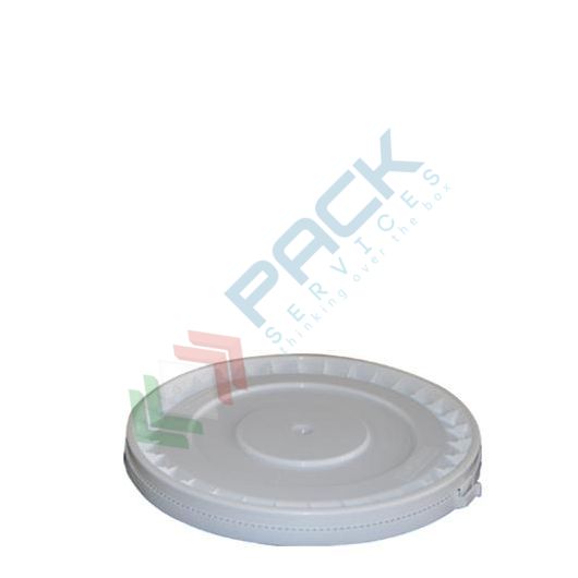 Coperchio in plastica (PP), a pressione, sigillo di garanzia per secchio conico 17 e 19 Lt