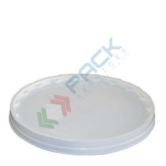 Coperchio in plastica (PP), a pressione con sigillo di garanzia per secchio conico 21 Lt (VDR21000)