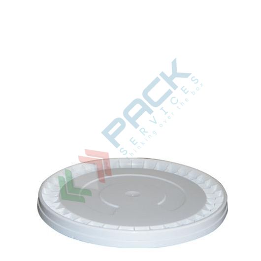 Coperchio in plastica (PP), a pressione con sigillo di garanzia per secchio conico 25 Lt (VDR25000)
