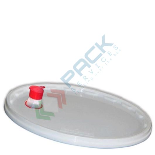 Coperchio in plastica (PP), sigillo di garanzia e bocchello per secchio conico 17 e 19 Lt (VDR17000 e VDR19000)