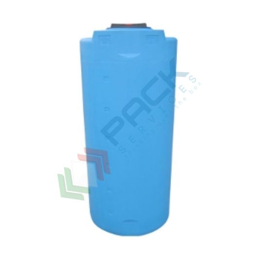 Serbatoio acqua in plastica (PE), cilindrico verticale alto, capacità 790 Lt, Mis. Ø 770 x 1725 H mm, colore azzurro