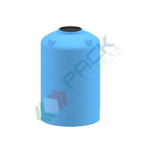 [VERT-2000] Serbatoio acqua in plastica (PE), cilindrico verticale, capacità 2040 Lt, Mis. Ø 1200 x 1950 H mm, colore azzurro