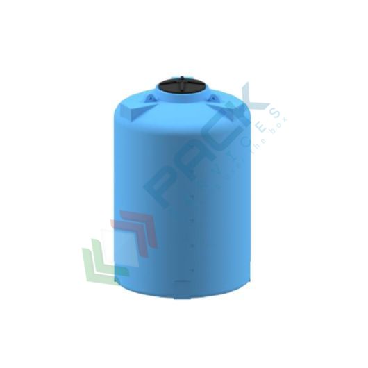[VERT-3000] Serbatoio acqua in plastica (PE), cilindrico verticale, capacità 3040 Lt, Mis. Ø 1400 x 2250 H mm, colore azzurro
