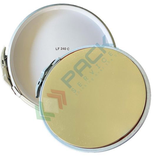 [LFCOP-240-L] Coperchio a leva con cravatta metallica per secchi conici in metallo Ø 240 mm, colore laccato