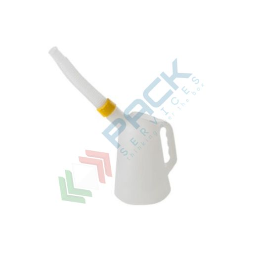 [TRAV-OIL1] Travasatore con linee di graduazione, capacità 1 Lt e beccuccio flessibile