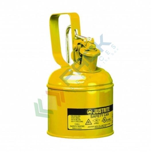 [TAN1-01GS] Tanica di sicurezza di tipo I, capacità 1 Lt, maniglia a scatto, colore giallo