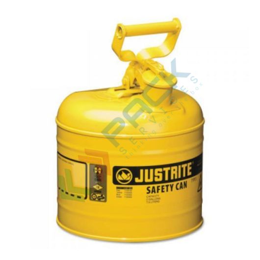 [TAN1-07GO] Tanica di sicurezza di tipo I, capacità 7,5 Lt, maniglia oscillante, colore giallo