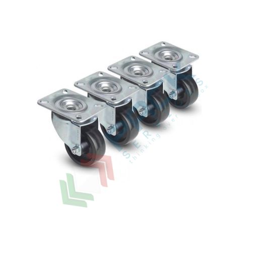 [ACC-KITRUO4] Kit nr. 4 ruote piroettanti fornite smontate (per spostamento su pavimento)