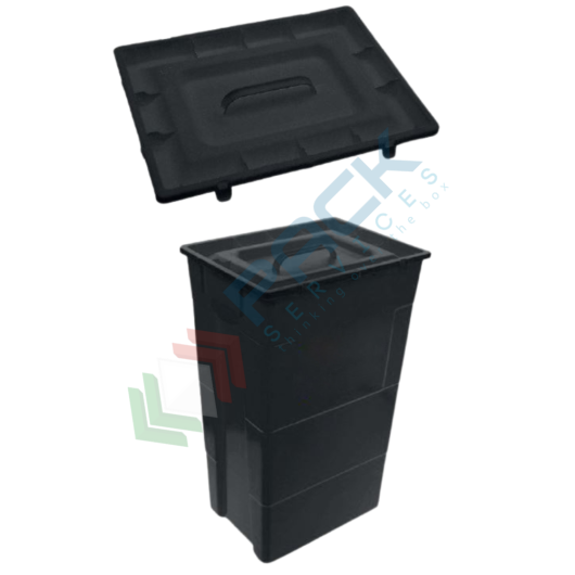 [ACC-SECINT-Q] Secchio interno in PE anticolamento portasacco per contenitori medicinali quadrati, 60 Lt