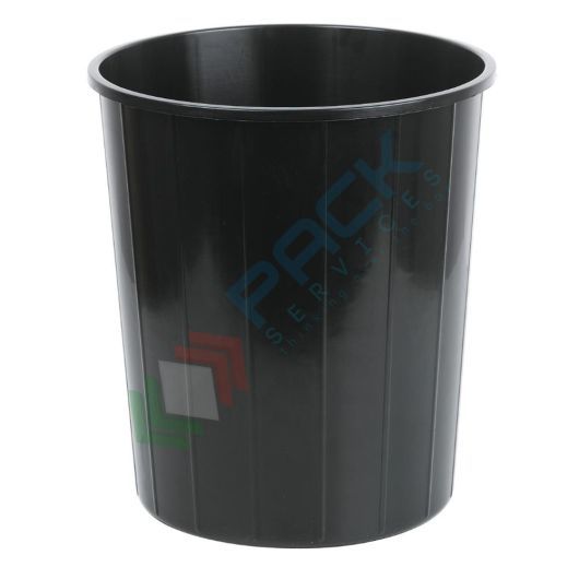 [CGC-30NER] Cestino gettacarte per la raccolta differenziata rifiuti, capacità 16 Lt, senza coperchio, colore nero
