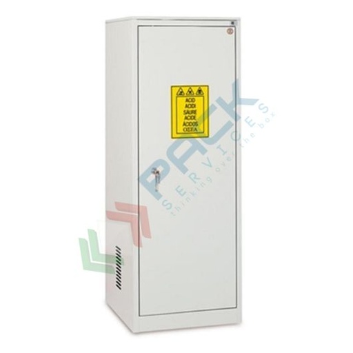 [CHI-BAS1] Armadio di sicurezza per lo stoccaggio di prodotti chimici, serie base, Mis. 600 L x 600 P x 1600 H mm, 1 anta cieca