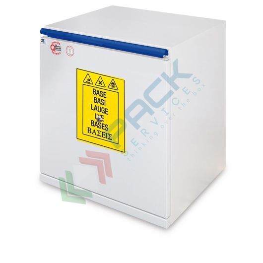[CHI-BS496C] Armadio di sicurezza per lo stoccaggio combinato di prodotti chimici e basi, Mis. 495 L x 520 P x 620 H mm, apertura a cassettone